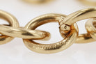 Signed Cartier Vintage Estate 14k Gold Oval Link Bracelet